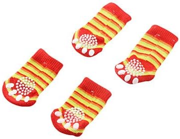 DAVE Multi Color multi size Funky Style Comfort Cotton Socks for Dogs (S - XL, Random Colors) Size M