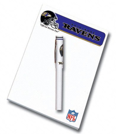 Baltimore Ravens Notepad and Pen Set