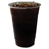 Eco-Products : Compostable Corn Clear Plastic Cups, 9 Oz, Clear/Green Stripe, 50/Bags, 1000/CT -:- Sold as 2 Packs of - 1000 - / - Total of 2000 Each