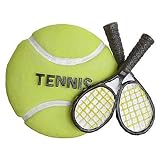 Decorative Tennis Ball & Racquet Magnet