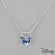 DISNEY Stylish Necklace With Genuine Crystals Beautifully Crafted in 925 Sterling silver Length 18in