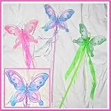 Large Beaded Sparkling Butterfly Wand Select Color: pink