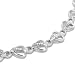 Sterling Silver Heart Shaped Diamond Tennis Bracelet -0.40 cttw - 7 inch