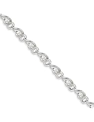 Sterling Silver Diamond Bracelet