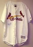 Ozzie Smith Autographed/Hand Signed Authentic St. Louis Cardinals Jersey with HOF Inscription