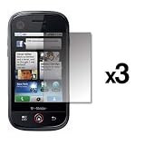 3 Pack of Premium Reusable LCD Screen Protectors for Motorola CLIQ MB200 / Motorola Morrison / Motorola DEXT MB200