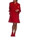 Baby Phat Women's 2Pc Plush Robe And Sock Set,Red,Large/X-Large