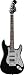 SquierÂ® Black and Chrome Standard StratocasterÂ® HSS Electric Guitar - Rosewood Fretboard