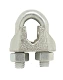 Crown Bolt 62837 Zinc Plated Wire Rope Clip, Silver, 1/16-Inch