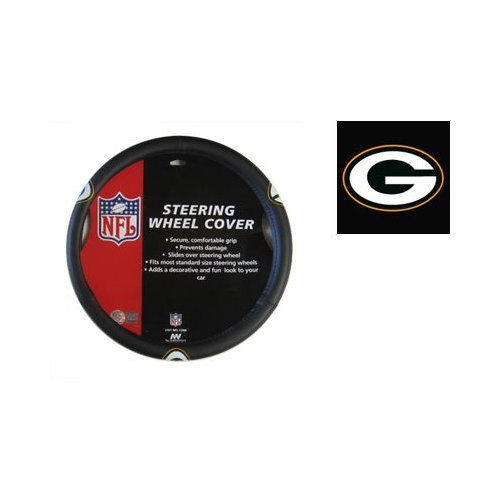 Official NFL License Steering Wheel Cover - Green Bay Packers
