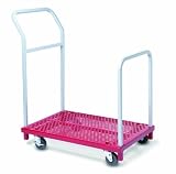 Best Price Raymond 3942 Steel Mini Heavy Duty Platform Truck with Removable Retaining Handle, 850 lbs Capacity, 36