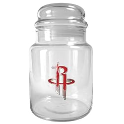 Houston Rockets NBA 31oz Glass Candy Jar - Primary Logo by Great American Products