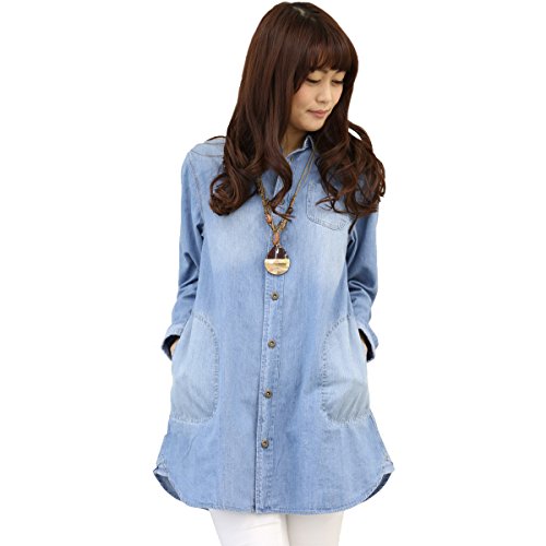 (ジュエル)[op5874]jewel デニムシャツワンピース