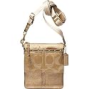 Coach Signature Stripe Studded Swingpack in Gold 42020