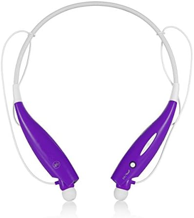 InzhiRui Wireless Bluetooth Headphones Noise Cancelling Headphones with Microphone/Running/Gym/Exercise/Sweat proof for iPhone 6s, 6s Plus, 6, 6 Plus, 5 5C 5S 4 &amp; Android (Purple)