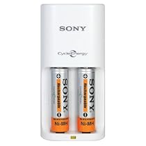 Value Cycle Energy Power Charger with 2 Aa Green Batteries