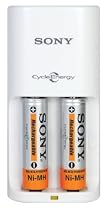 Value Cycle Energy Power Charger with 2 Aa Green Batteries