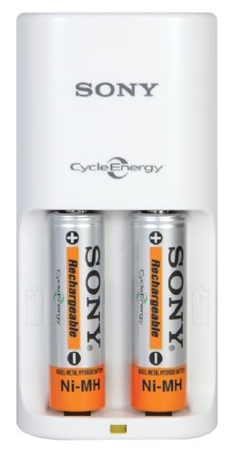 Value Cycle Energy Power Charger with 2 Aa Green Batteries
