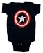 Search : Captain America Logo Uniform Marvel Comics Baby Creeper Romper Snapsuit