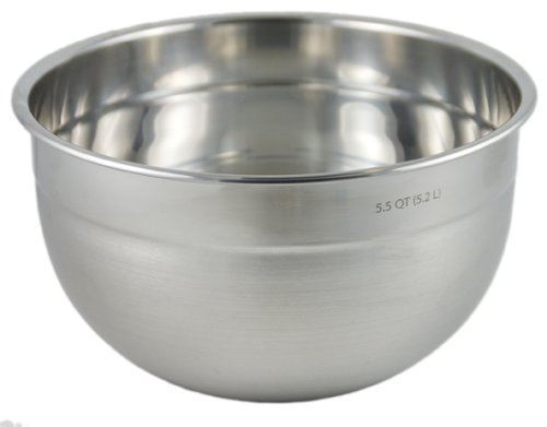 Childrens Toyshop  Kitchen & Housewares : Tovolo Stainless Steel 5-1/2 Quart Mixing Bowl