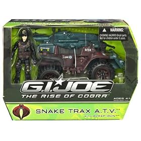 G.I. Joe 9.5cm Alpha Vehicles with Figure - Snake Trax A.T.V. with Scrap-Iron