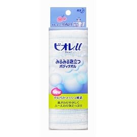 ビオレｕ みるみる泡立つボディタオル ブルー