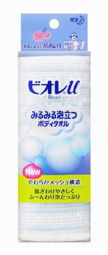 ビオレｕ みるみる泡立つボディタオル ブルー