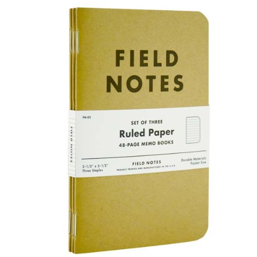 Field notes kraft ruled 3-pack