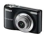 Nikon COOLPIX L25 Compact Digital Camera - Black (10.1MP, 5x Optical Zoom) 3 inch LCD