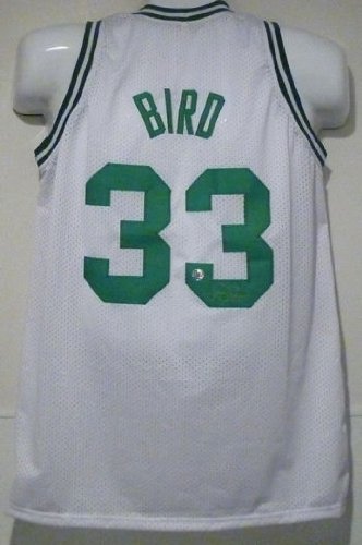Larry Bird Autographed/Hand Signed Boston Celtics White Jersey w/JSA