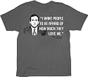 The Office I Want People To Be Afraid Charcoal T-shirt Tee