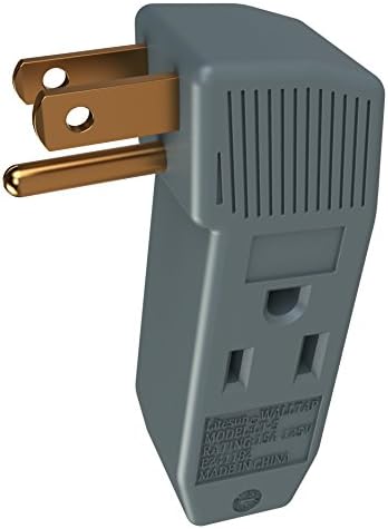 Outlet Adapter Converter Extender Grounded Three / 3 Prong Plug Adapters with Heavy Duty Grounding for Kitchen, Electrical, Household, Workshops, Industrial, Machinery, and Appliances