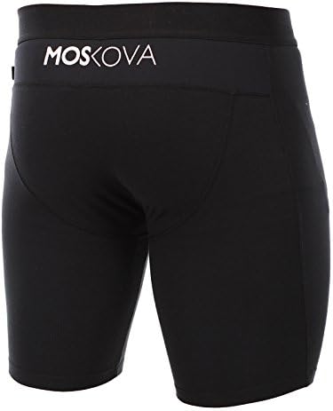 Moskova Spectrum Black M2 Cotton Long Boxer Shorts (S , Black)