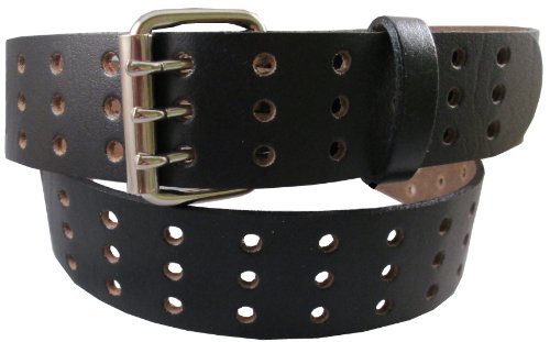 3 Grommet Holes Belt 100% Top Grain One Pc. Leather, up to Size 54, Made in USA ...