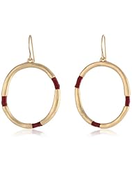 The SAK Medium Wrapped Earwire Sangria Hoop Earrings