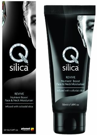 Qsilica Revive Face and Neck Moisturiser Cream 50ml by Planet Health (English Manual)