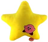 Taito Kirby Adventure Yellow Star Cushion Plush - Laughing Kirby