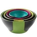 (In Stock) Deals on Chef'n SleekStor Pinch Pour Prep Bowls, Trend Color Set 