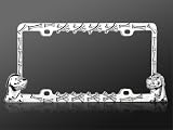 CHROME COATING PUPPY DOG METAL FRAME