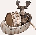 Four Moose & Canoe Coasters - Style gsc001