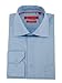 Gino Valentino Men's Modern Spread Collar Barrel Cuff Cotton Dress Shirt