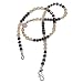 Silver Rose Quartz Gemstone Necklace 18.5 inches (gnklc152)