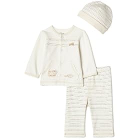 Little Me Jungle Organic 3 Piece Take Me Home Set, Oatmeal Multi