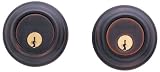 Baldwin 8232.112 Traditional Deadbolt 2-1/8-Inch Door Prep, Venetian Bronze