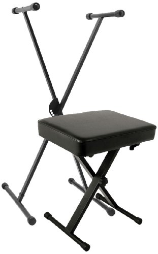 World Tour Single X Keyboard Stand Deluxe Bench Package
