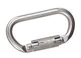 Steel 30 KN Oval Twist Lock Carabiner