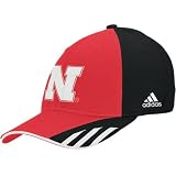adidas Nebraska Cornhuskers Two-tone Sideline Stretch Hat