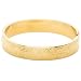 14k Yellow Gold Filled Sterling Silver Engraved Flower Bracelet, 7"