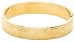 Jewelry : 14k Gold Filled Engraved Flower Bracelet, 7"