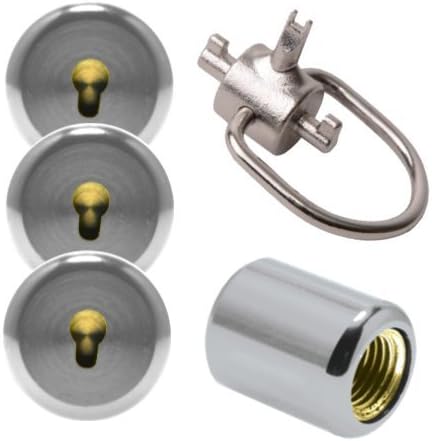 Novent 1/4" Start Pack With 4-Universal Silver Caps and Universal Key